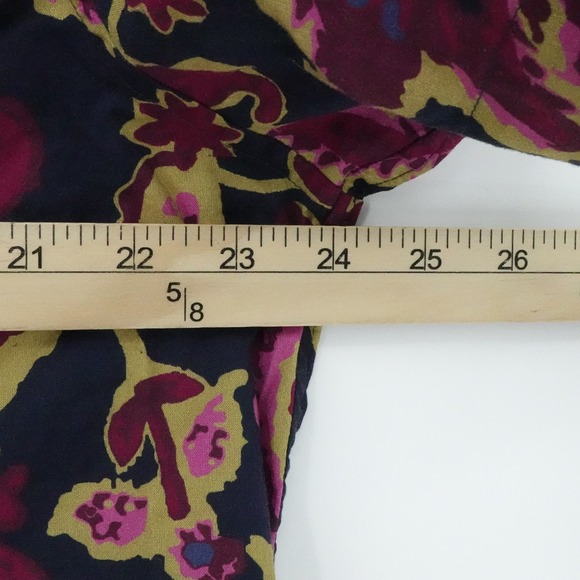 Bonobos Shirt MensExtra Large Burgundy Abstract Paisley Stretch Short Sleeve - Picture 12 of 15